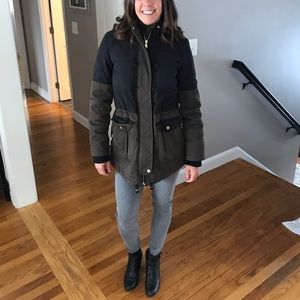 Black and olive fall/winter jacket